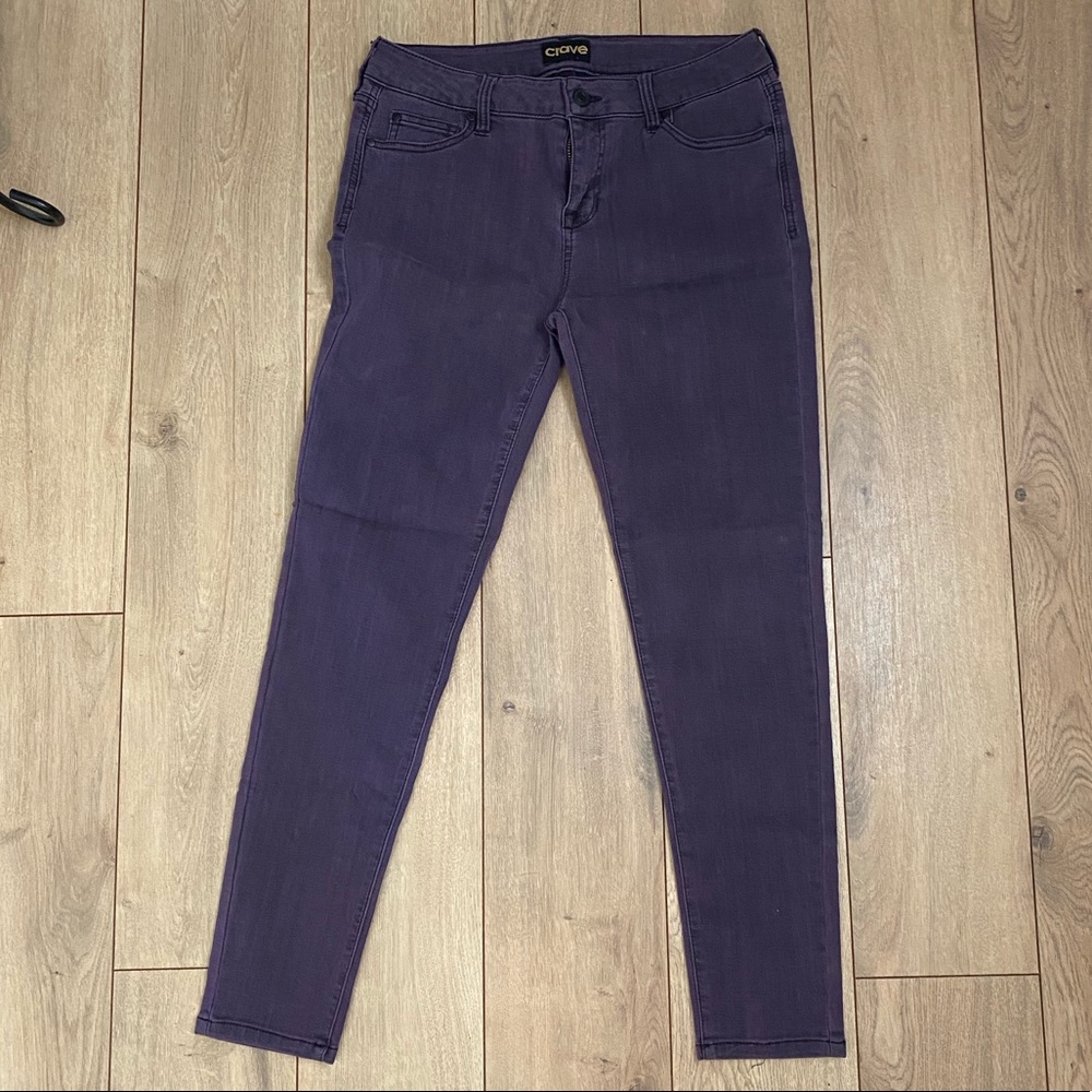 NWOT Crave Purple Jeggings Size 9
